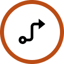 End to end guidance icon